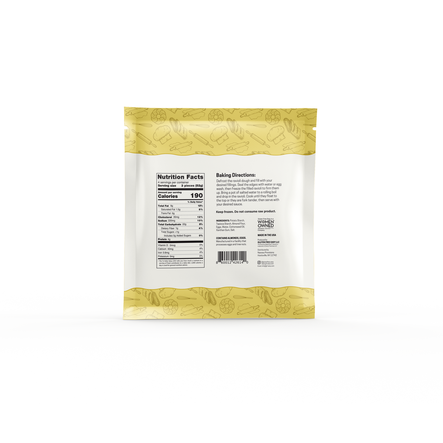 Gluten-Free Passover Ravioli Dough